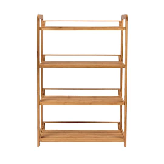 Organize It All Deluxe 4 Tier Bamboo Shelf